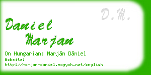 daniel marjan business card